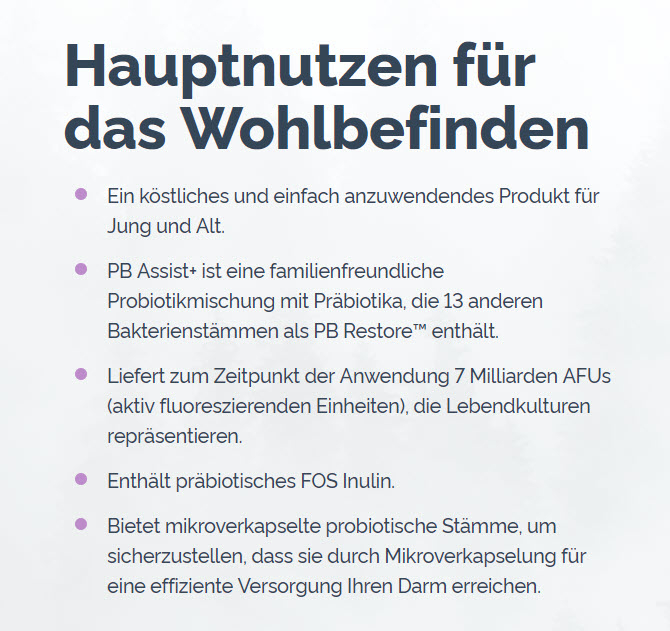 doTERRA PB Assist+ Nahrungsergänzung Nutzen