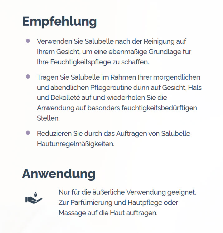doTERRA Salubelle Beauty Mischung Anwendung